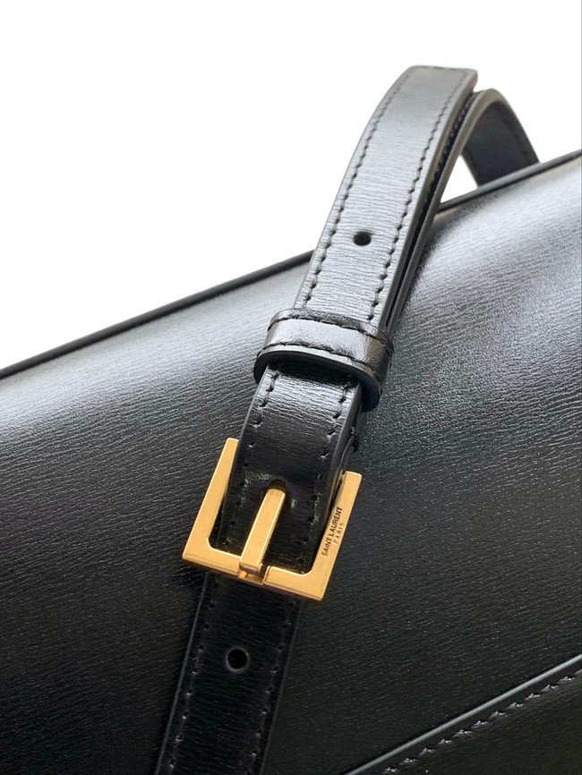 Saint Laurent MINI MANHATTAN IN LEATHER 727766 black