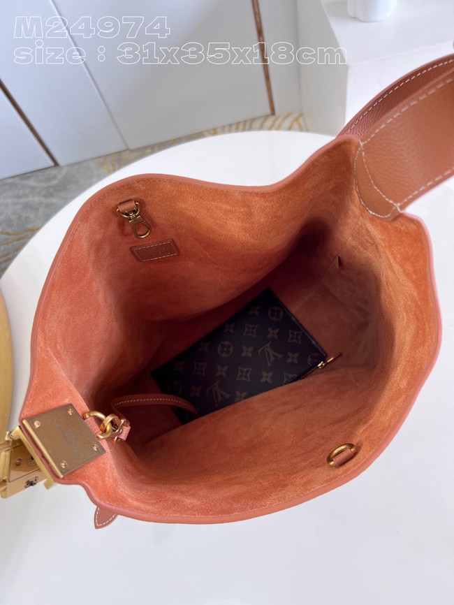 Louis Vuitton Low Key Hobo MM M25022 Cognac Brown