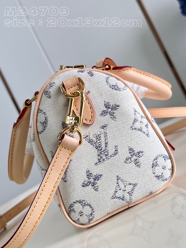 Louis Vuitton Speedy Bandouliere 20 M24709 Multicolor Beige