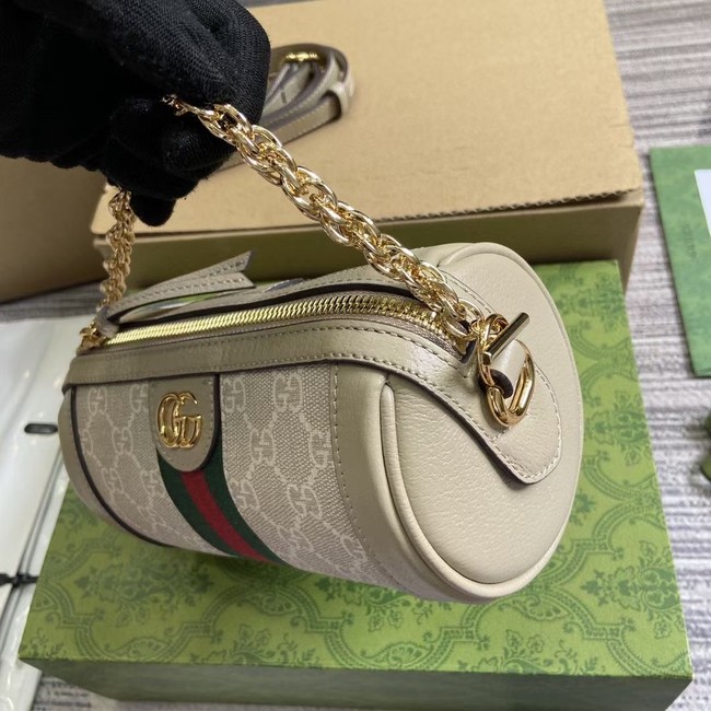 GUCCI OPHIDIA MINI SHOULDER BAG 795208 Oatmeal