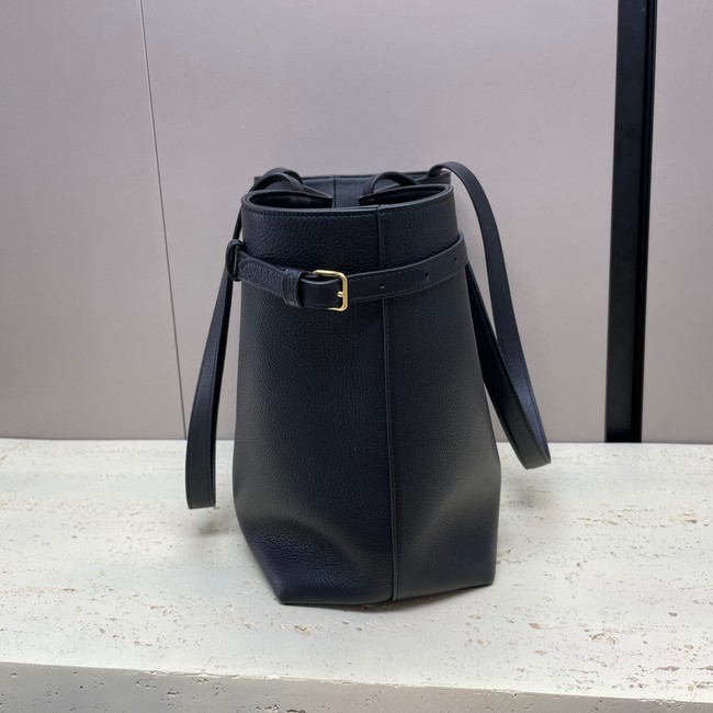 CELINE MEDIUM CABAS ANAIS CUIR TRIOMPHE IN GRAINED CALFSKIN 116853 BLACK