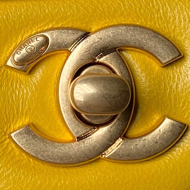 CHANEL MINI FLAP BAG AS4868 YELLOW