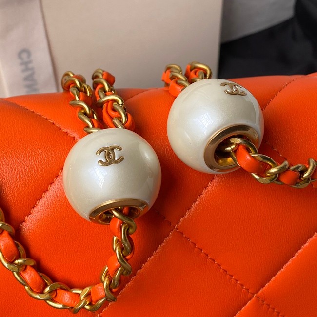 CHANEL SMALL FLAP BAG AS4861 orange