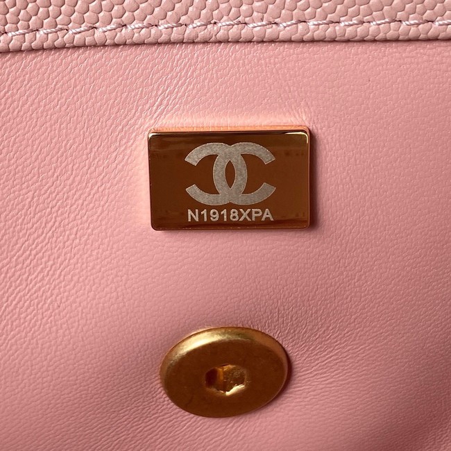 Chanel FLAP BAG WITH TOP HANDLE AS4008 pink