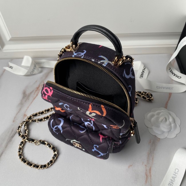 Chanel MINI BACKPACK AP3753 Black & Multicolor