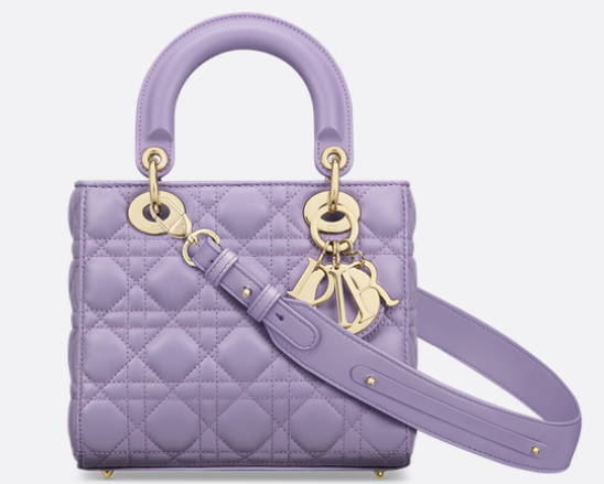 Small Lady Dior My ABCDior Bag Lilac Cannage Lambskin M0538O