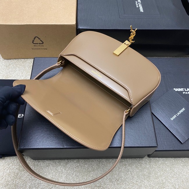 SAINT LAURENT MINI VOLTAIRE IN BOX SAINT LAURENT 779642 DARK CORK