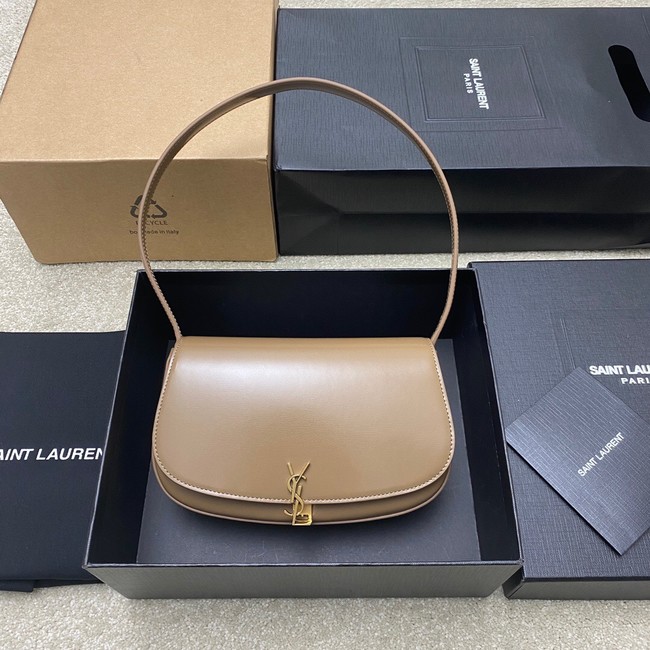 SAINT LAURENT MINI VOLTAIRE IN BOX SAINT LAURENT 779642 DARK CORK