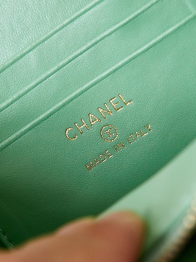 CHANEL MINI CLUTCH WITH CHAIN AP3231 green