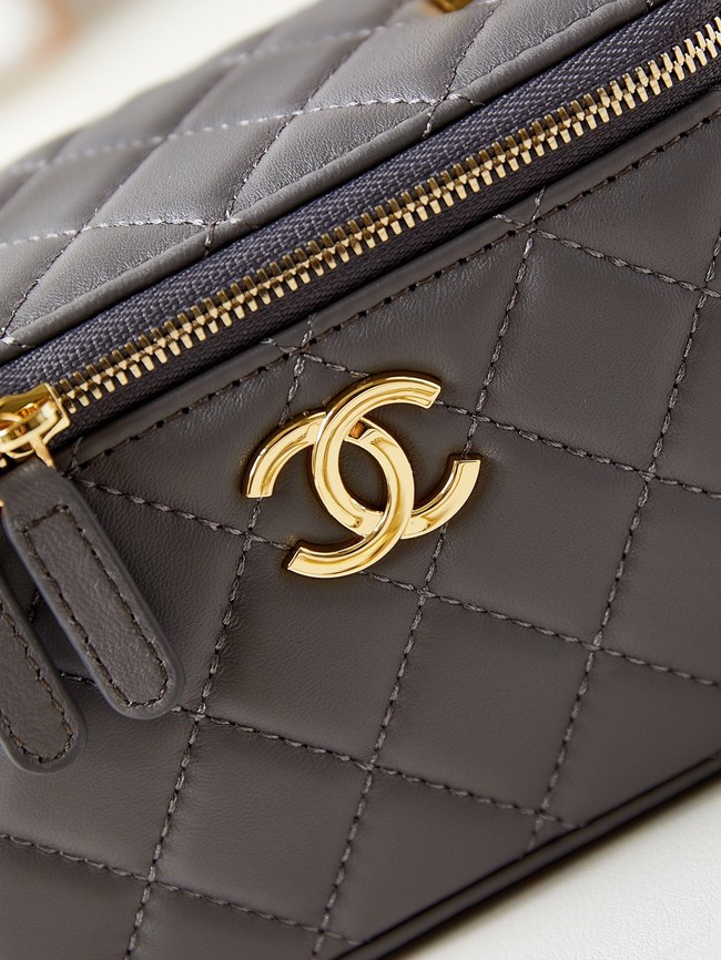 CHANEL MINI CLUTCH WITH CHAIN AP3820 dark gray