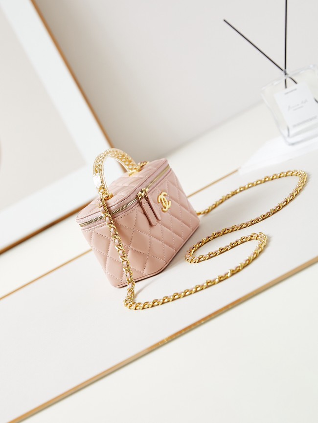 CHANEL MINI CLUTCH WITH CHAIN AP3820 light pink