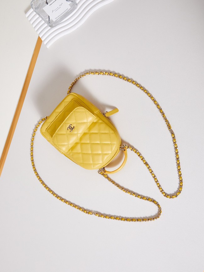 Chanel MINI BACKPACK AP3753 Sheepskin & Gold-Tone Metal yellow