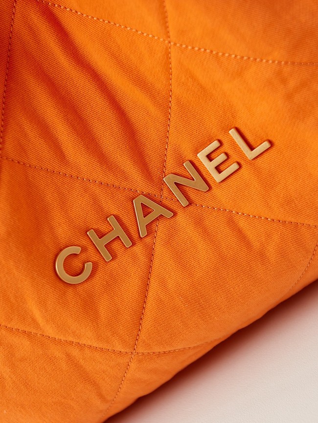 CHANEL 22 HANDBAG Fabric AS3260 orange