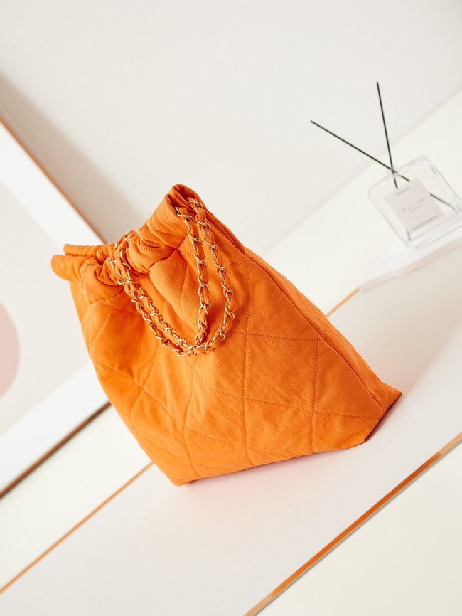 CHANEL 22 HANDBAG Fabric AS3261 orange