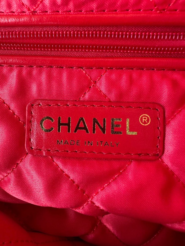 CHANEL 22 MINI HANDBAG AS3261 Dark Orange & Red