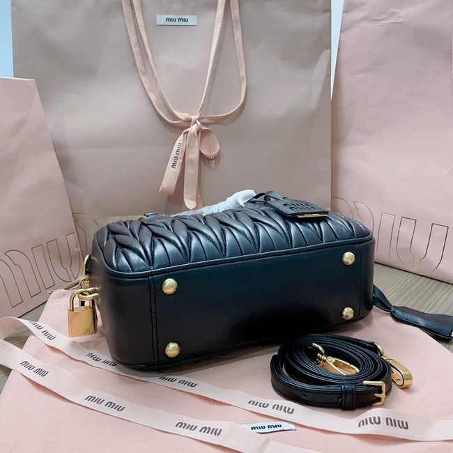 Miu Miu Wander Matelasse Original Sheepskin Bag 2BB124 black