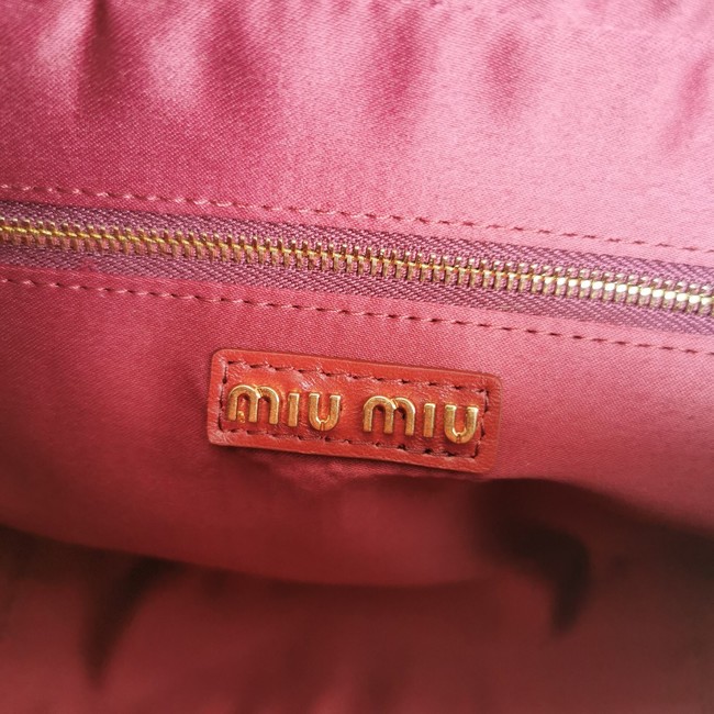 Miu Miu Wander Matelasse Original Sheepskin Bag 2BB124 red