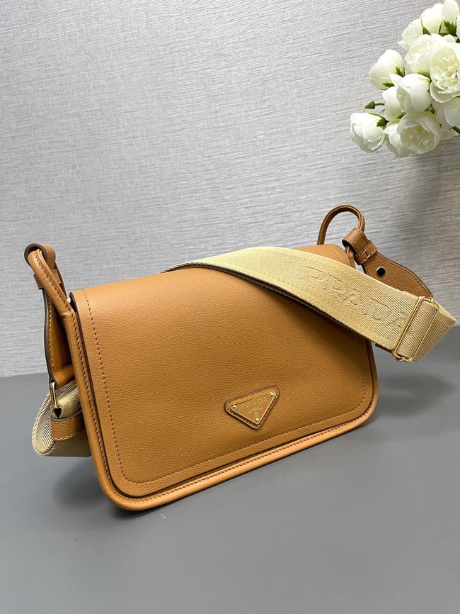 Prada Leather shoulder bag 1BD372 Apricot