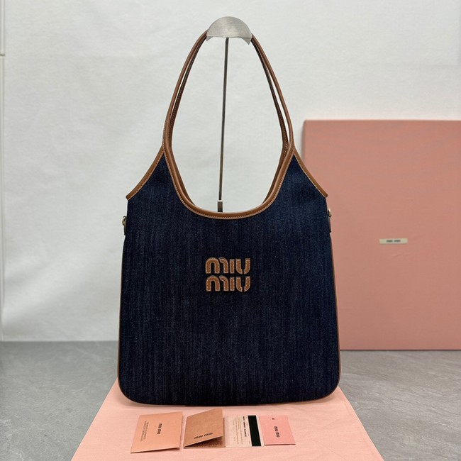 MIUMIU IN denim Shoulder Bags 5BG231 Blue