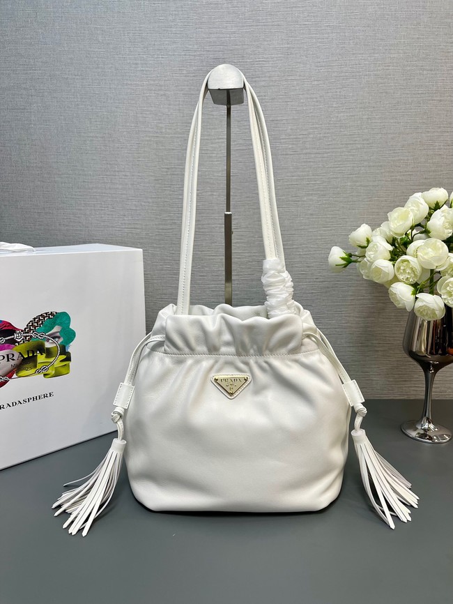 Prada Leather shoulder bag 1BG541 white