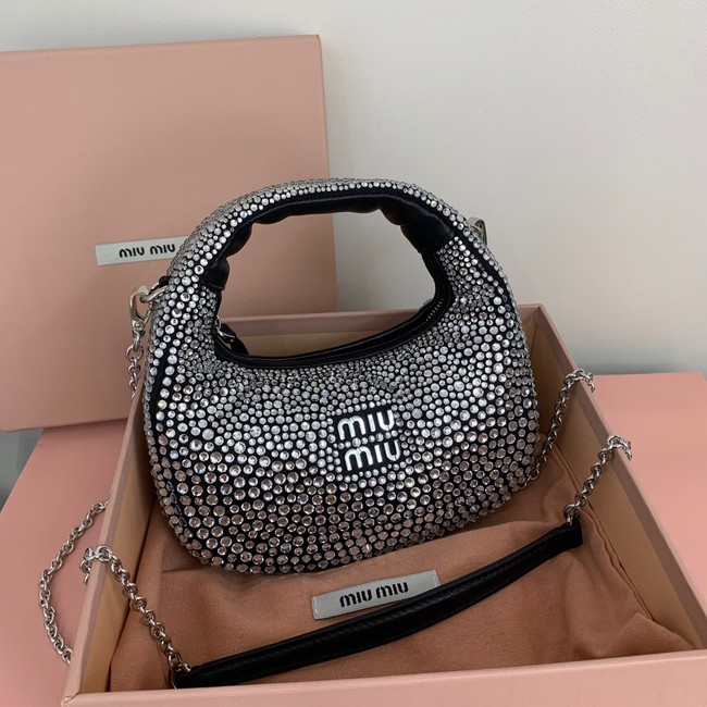 Miu Miu imitation crystal Bag 500782 black