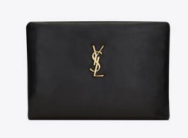 SAINT LAURENT CALYPSO SMALL POUCH IN LAMBSKIN 765025 black