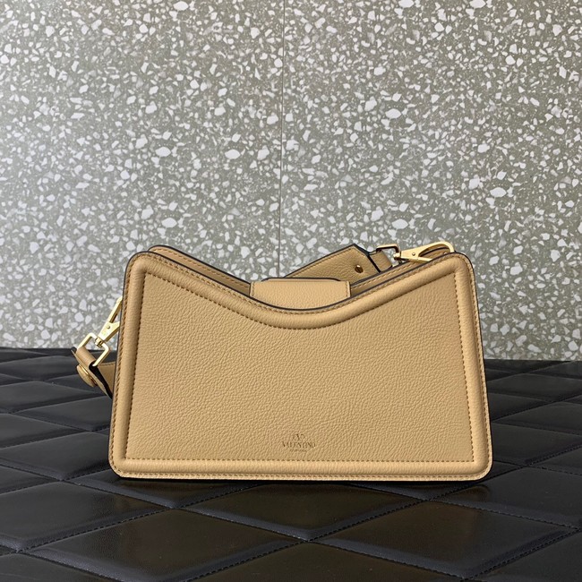 VALENTINO Mini VLOGO SIGNATURE calfskin bag 0119 Apricot