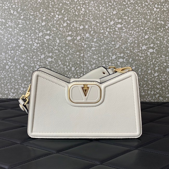 VALENTINO Mini VLOGO SIGNATURE calfskin bag 0119 white