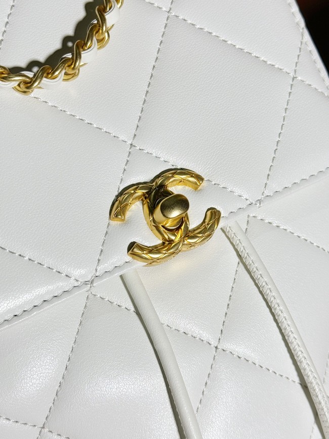 CHANEL BACKPACK AS4866 white