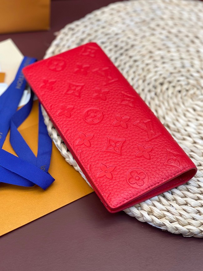 Louis Vuitton Brazza Wallet M69038 red