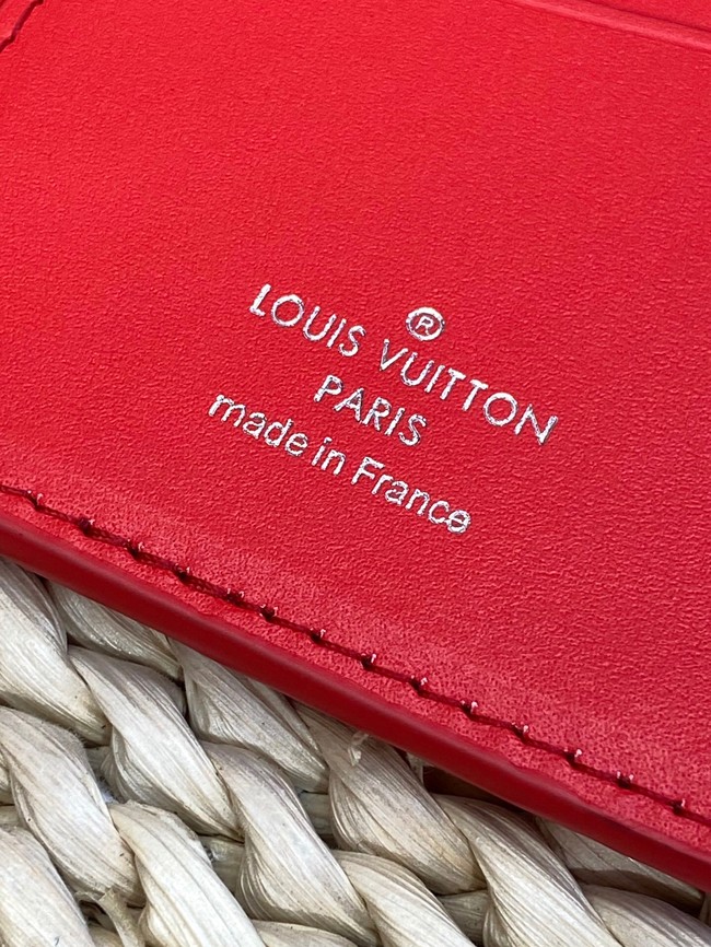 Louis Vuitton Brazza Wallet M69038 red