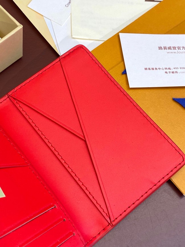 Louis Vuitton Pocket Organizer M83069 red