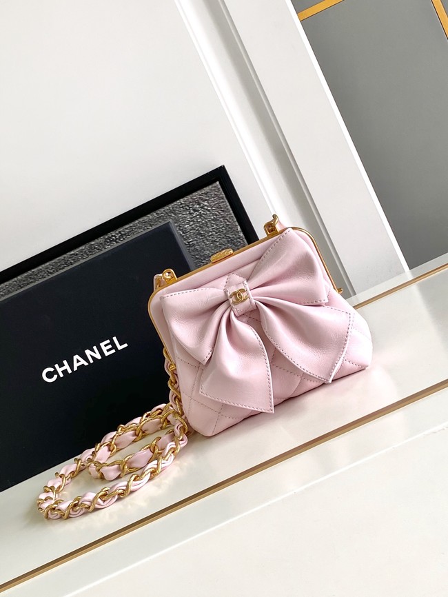 Chanel 24A CLUTCH WITH CHAIN AP4028 pink