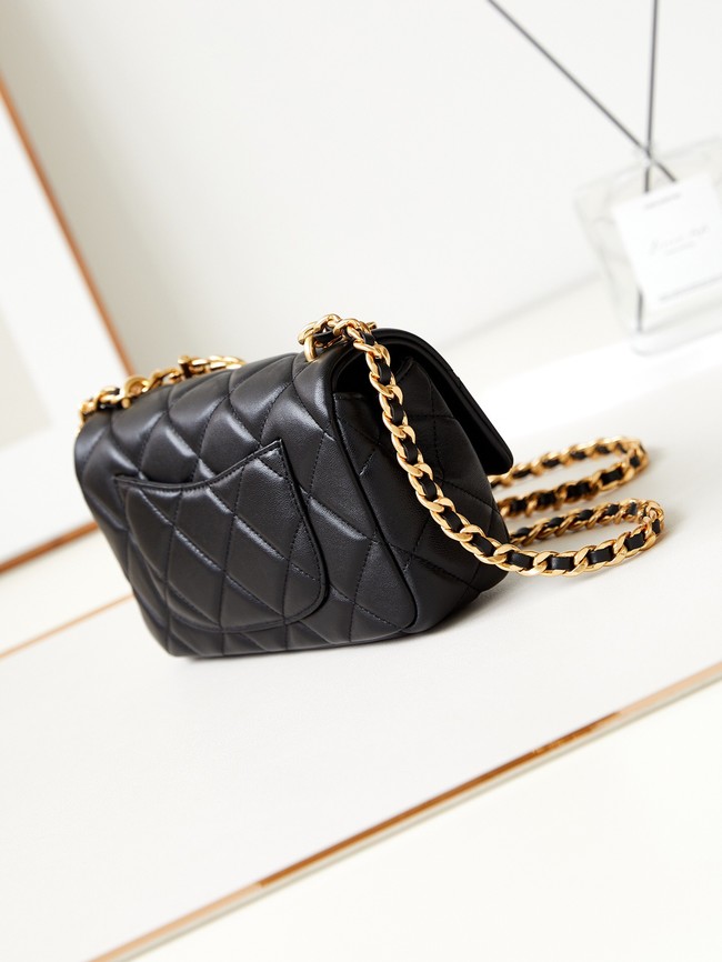 CHANEL 24C MINI FLAP BAG AS4595 Black