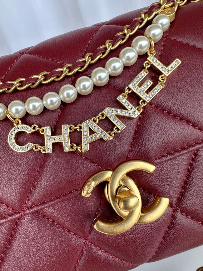 Chanel MINI FLAP BAG AS4986 RED