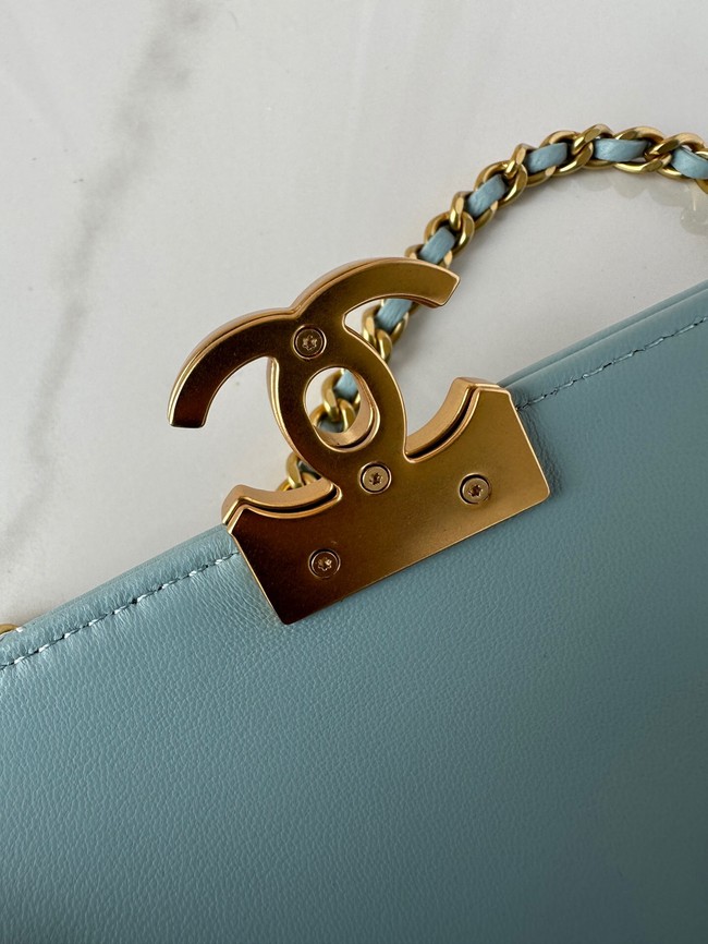 Chanel MINI FLAP BAG AS4986 SKY BLUE