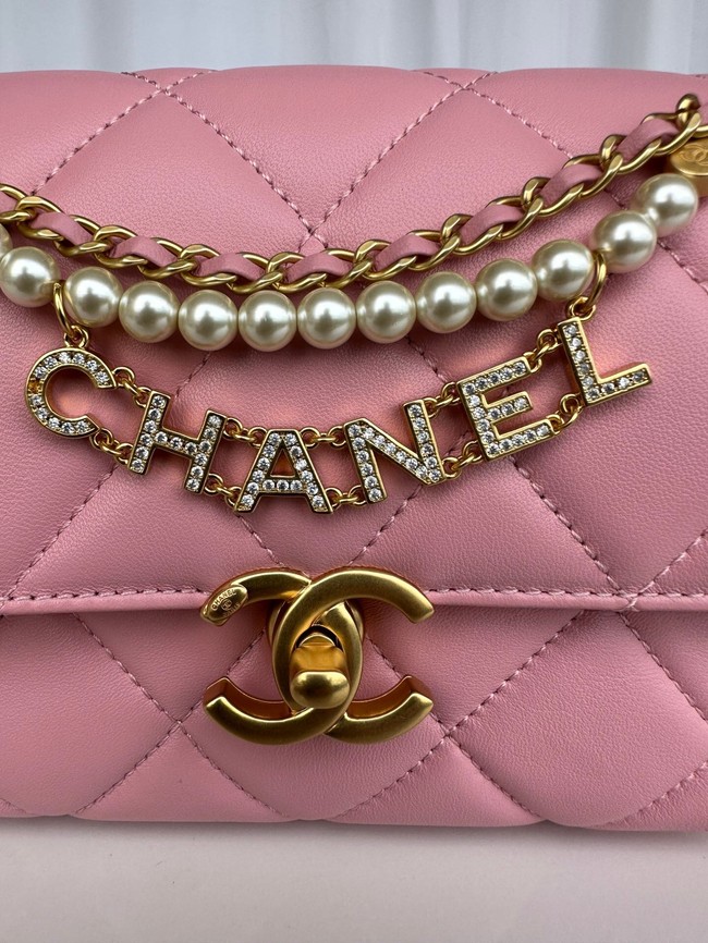 Chanel MINI FLAP BAG AS4986 pink