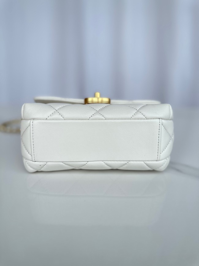 Chanel MINI FLAP BAG AS4986 white