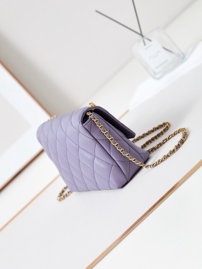 Chanel FLAP BAG AS5011 Light Purple