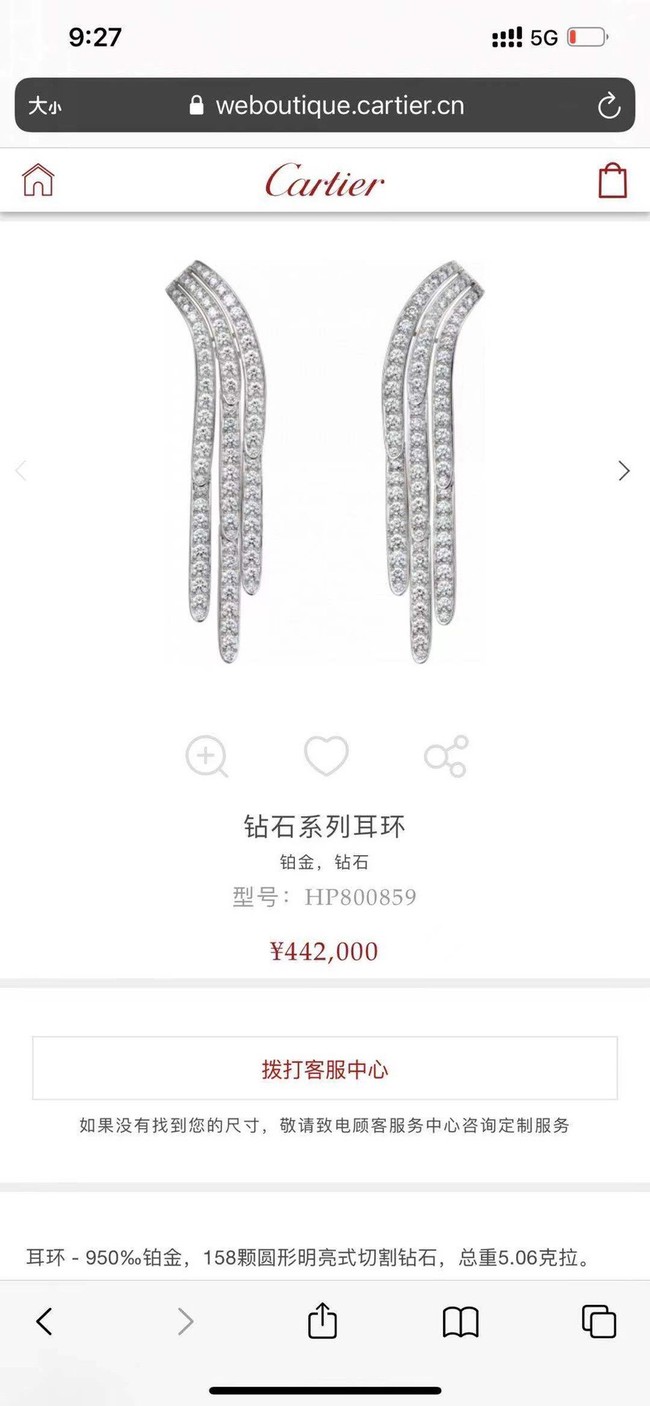 Cartier Earrings CE14569