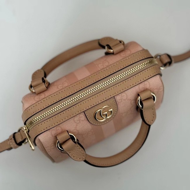 GUCCI OPHIDIA GG MINI TOP HANDLE BAG 772053 Dusty pink