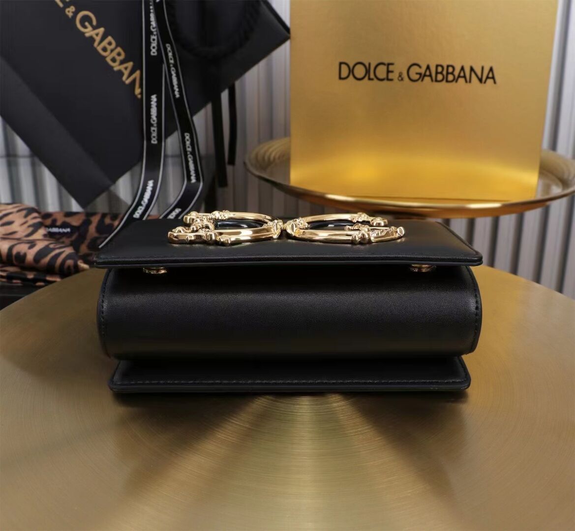 Dolce & Gabbana leather Shoulder Bag G6504 black