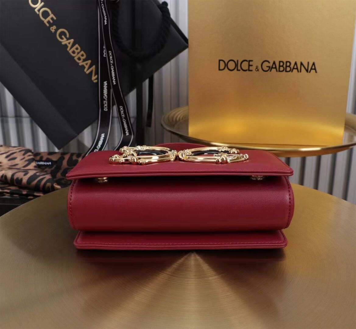 Dolce & Gabbana leather Shoulder Bag G6504 red