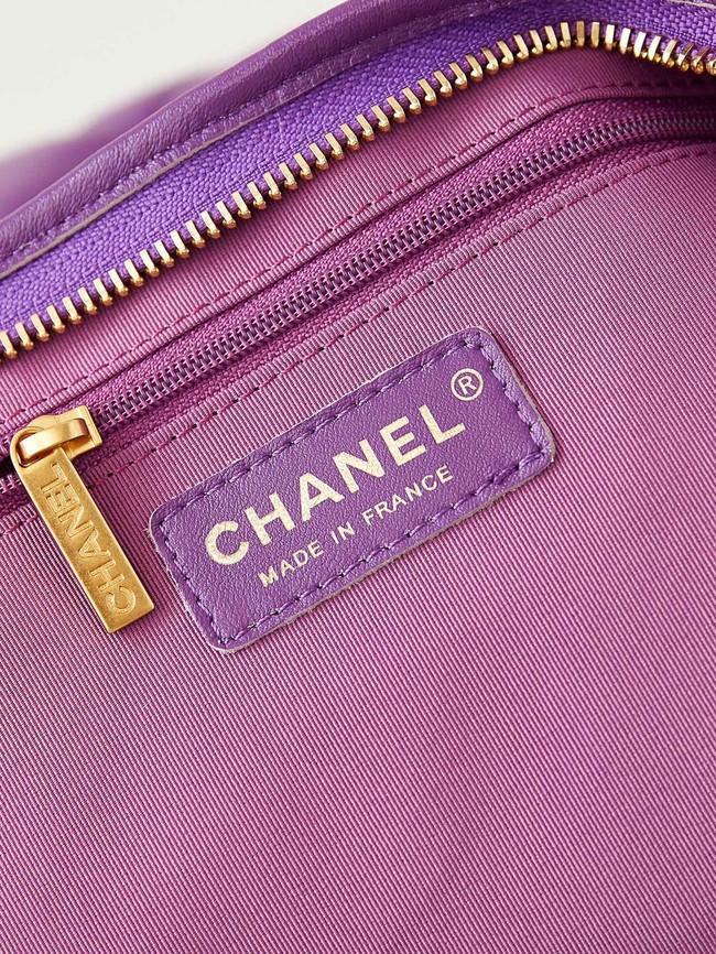 Chanel 24A HOBO HANDBAG AS4923 Purple