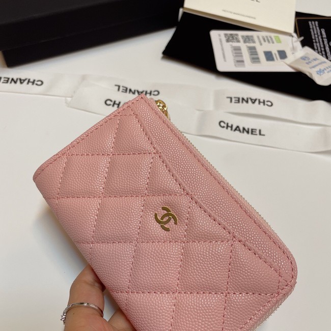 Chanel CLASSIC CARD HOLDER AP3179 PINK