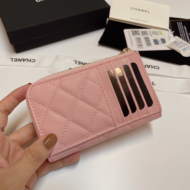 Chanel CLASSIC CARD HOLDER AP3179 PINK