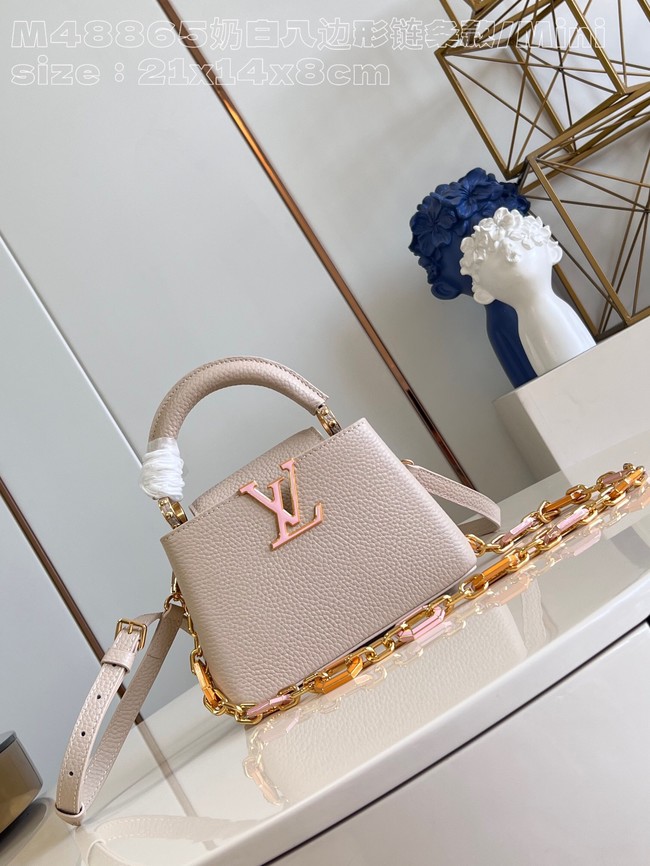 Louis Vuitton Capucines Mini M23456 light gray