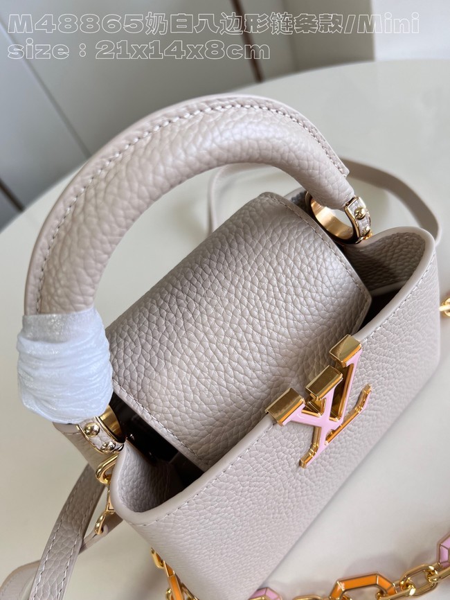 Louis Vuitton Capucines Mini M23456 light gray