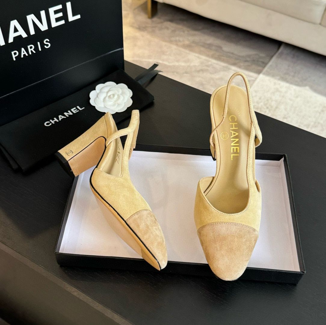 Chanel Sandal 95MM Hight Heels Shoes C50223 Lemon