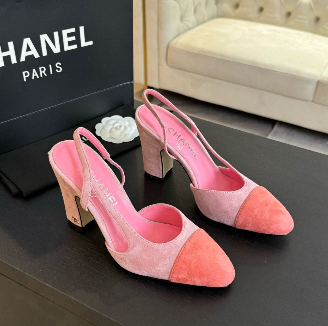 Chanel Sandal 95MM Hight Heels Shoes C50223 Peach